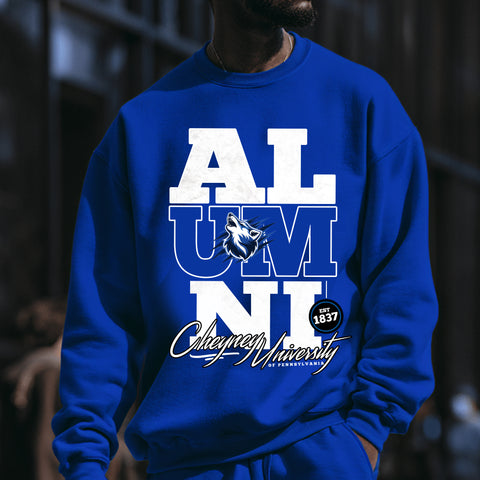 Cheyney Alumni Signature Series Sweatsuit - Vintage/Grungy/Distressed (Sweatshirt + Sweatpants)