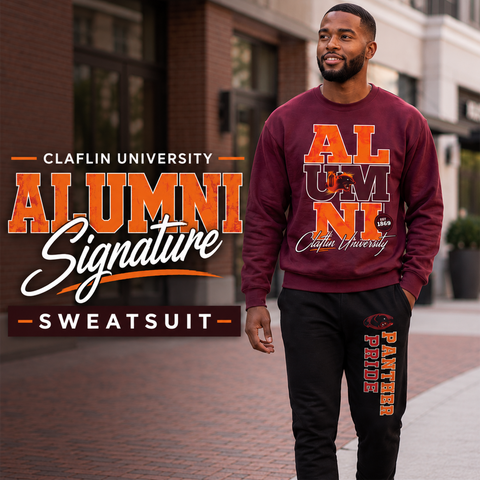 Claflin University Alumni Signature Series Sweatsuit (Sweatshirt + Sweatpants)