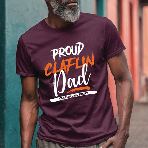 Proud Claflin University Dad (Men's Short Sleeve)