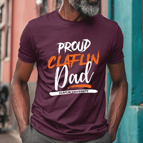 Proud Claflin University Dad (Men's Short Sleeve)