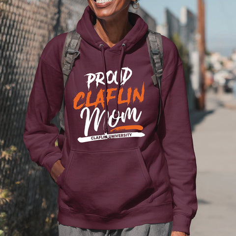 Proud Claflin University Mom (Unisex Hoodie)