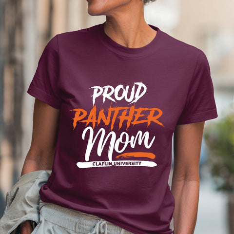 Proud Claflin Panther Mom (Women's Short Sleeve) Claflin University