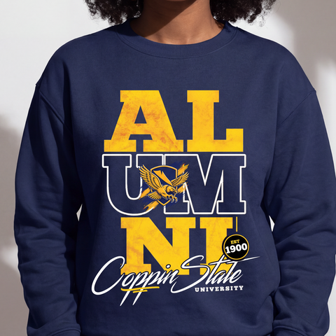 Coppin Alumni Signature Series Sweatsuit - Vintage/Grungy/Distressed (Sweatshirt + Sweatpants)