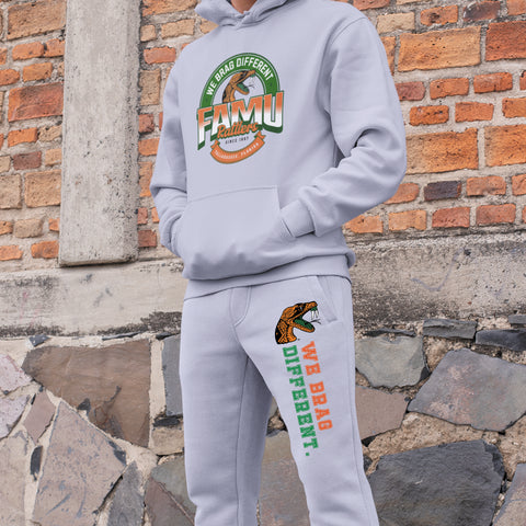 Florida A&M University  - FAMU We Brag Different  Sweatsuit - (Hoodie + Sweatpants)