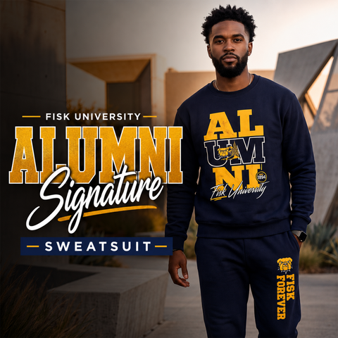 Fisk University Alumni Signature Series Sweatsuit - (Sweatshirt + Sweatpants)