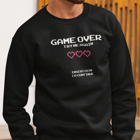 Game Over 2-Bit Arcade (Unisex Sweatshirt/Hoodie)