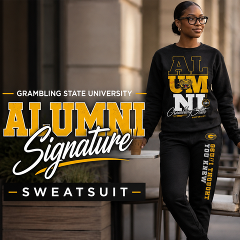 Grambling State University Alumni Signature Series Sweatsuit (Sweatshirt  + Sweatpants)