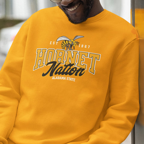 Hornet Nation - Alabama State University (Unisex Sweatshirt)