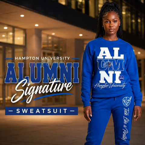 Hampton University Alumni Signature Series Sweatsuit (Sweatshirt + Sweatpants)