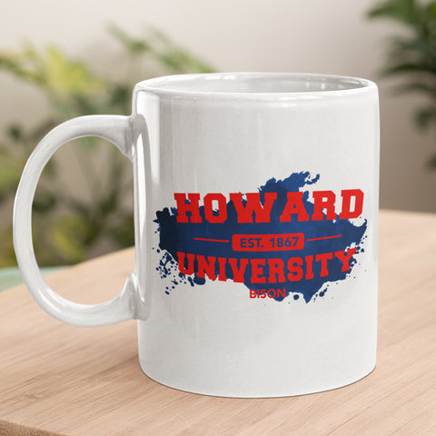 1867 - Howard University 12 oz Ceramic Mug - Washable, Microwavable