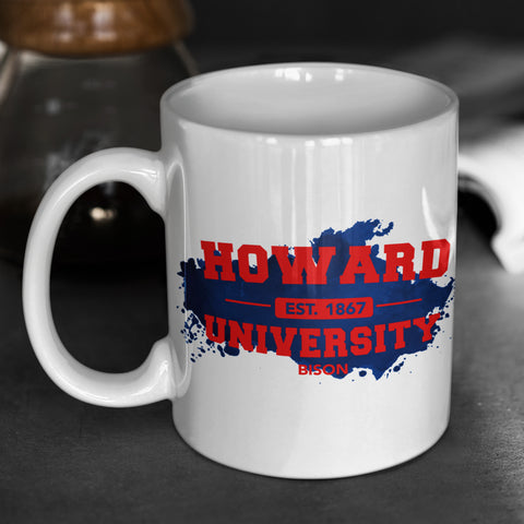 1867 - Howard University 12 oz Ceramic Mug - Washable, Microwavable