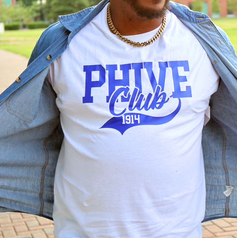 Phi Beta Sigma - Greek Line Number Club (Men's Short Sleeve)