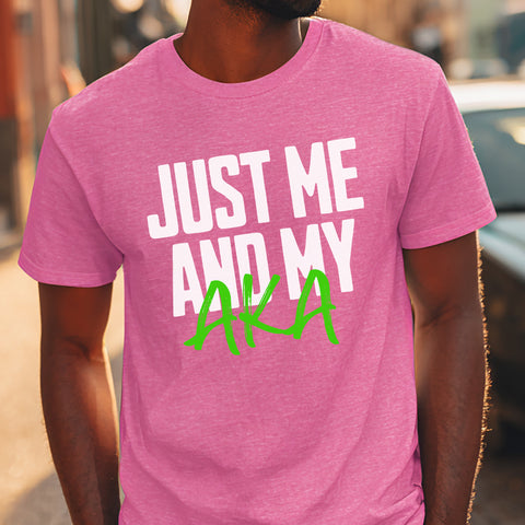 Just Me And My AKA - Azalea Pink (Men's Short Sleeve)