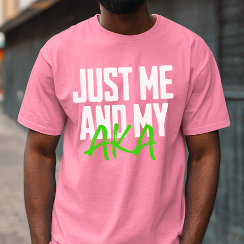 Just Me And My AKA - Azalea Pink (Men's Short Sleeve)