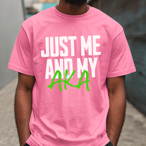 Just Me And My AKA - Azalea Pink (Men's Short Sleeve)