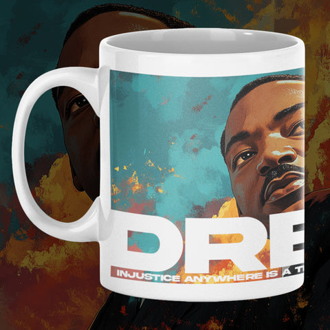 Dream Like Martin Luther King Jr Mural Mug - 12 oz Ceramic Mug 12 oz Ceramic Mug - Washable, Microwavable