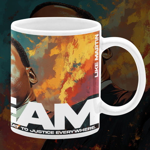 Dream Like Martin Luther King Jr Mural Mug - 12 oz Ceramic Mug 12 oz Ceramic Mug - Washable, Microwavable