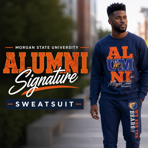 Morgan State University Alumni Signature Series Sweatsuit (Sweatshirt + Sweatpants)