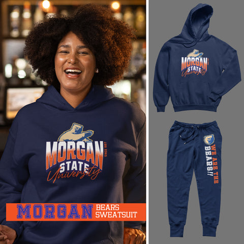 Morgan State University - We Are the Bears Sweatsuit - (Hoodie + Sweatpants)