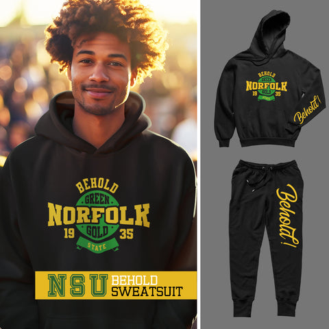 Norfolk State University - Behold Sweatsuit - (Hoodie + Sweatpants)