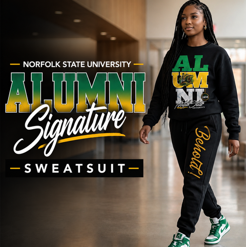 Norfolk State University Alumni Signature Series Sweatsuit (Sweatshirt + Sweatpants)