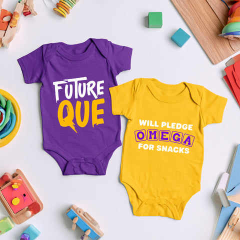 Omega Psi Phi 2-Pack v.2 (Onesie) - Omegas Infant Bodysuit