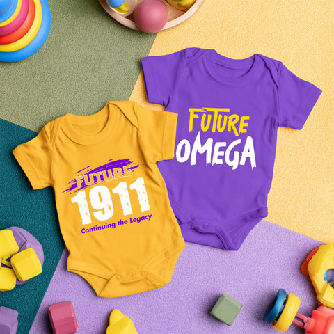Omega Psi Phi 2-Pack v.3 (Onesie) - Omegas Infant Bodysuit