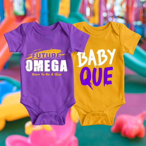 Omega Psi Phi 2-Pack v.5 (Onesie) - Omegas Infant Bodysuit