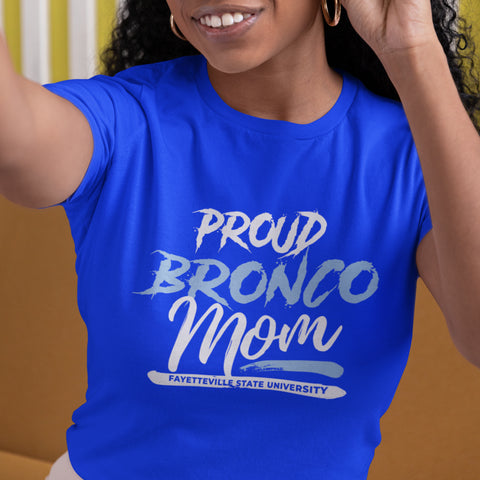 Proud Bronco Mom NextGen (Women's Short Sleeve) Fayetteville State University