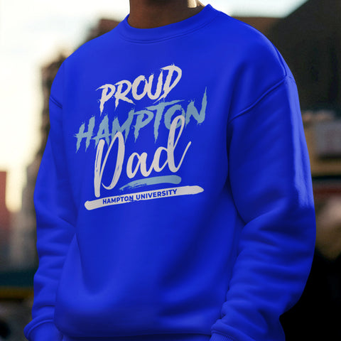 Proud Hampton University Dad NextGen (Unisex Sweatshirt)