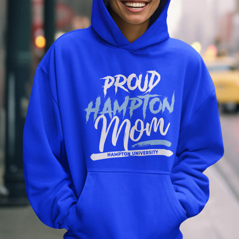 Proud Hampton University Mom NextGen (Unisex Hoodie)