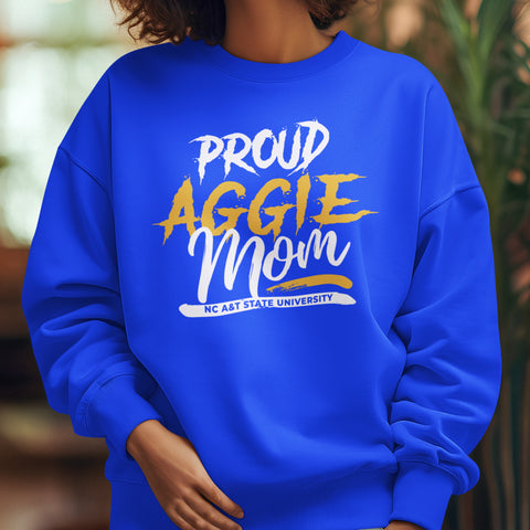 Proud Aggie Mom NextGen (Unisex Sweatshirt) North Carolina A&T
