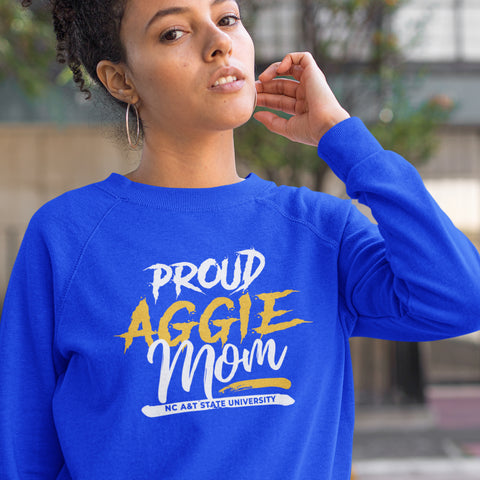Proud Aggie Mom NextGen (Unisex Sweatshirt) North Carolina A&T