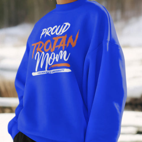 Proud Virginia State Trojan Mom NextGen (Unisex Sweatshirt)