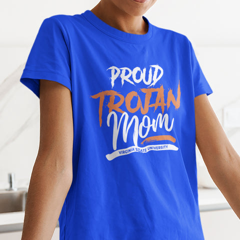 Proud Virginia State Trojan Mom NextGen (Women's Short Sleeve)