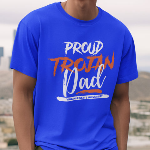 Proud Virginia State Trojan Dad NextGen (Men's Short Sleeve)