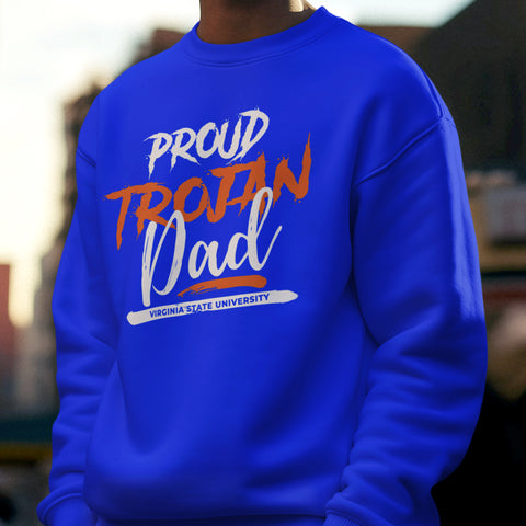 Proud Virginia State Trojan Dad NextGen (Unisex Sweatshirt)