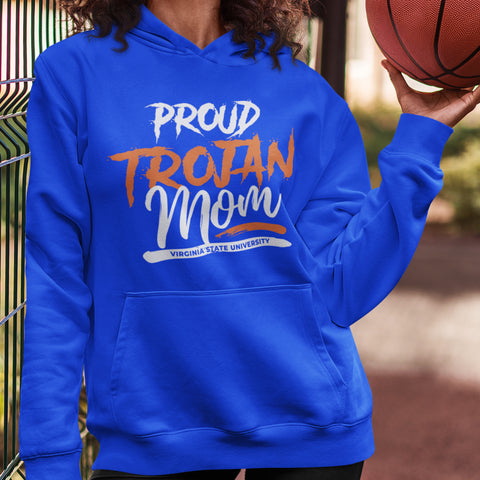 Proud Virginia State Trojan Mom NextGen (Unisex Hoodie)