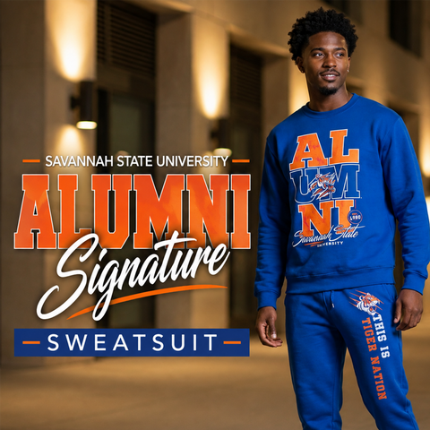 Savannah State University Alumni Signature Series Sweatsuit (Sweatshirt + Sweatpants)