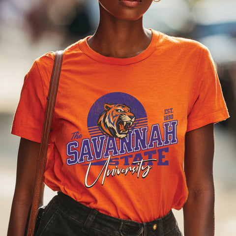 Savannah State University "Tiger Nation" (Women's Short Sleeve)