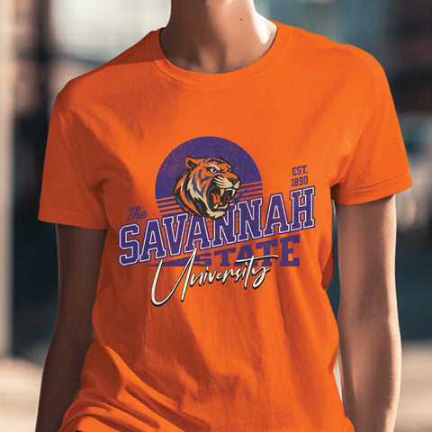 Savannah State University "Tiger Nation" (Women's Short Sleeve)