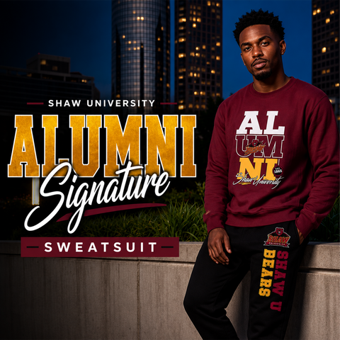 Shaw University Alumni Signature Series Sweatsuit - (Sweatshirt + Sweatpants)