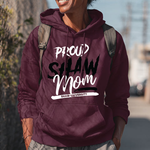 Proud Shaw University Mom (Unisex Hoodie)
