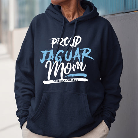 Proud Jaguar Mom NextGen (Navy Blue Unisex Hoodie) Spelman College