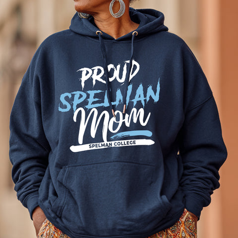 Proud Spelman College Mom NextGen (Navy Blue Unisex Hoodie)