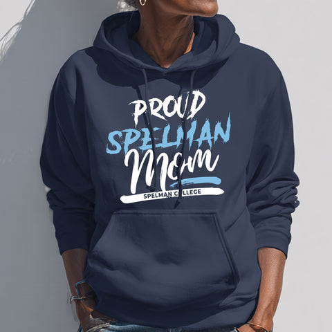Proud Spelman College Mom NextGen (Navy Blue Unisex Hoodie)