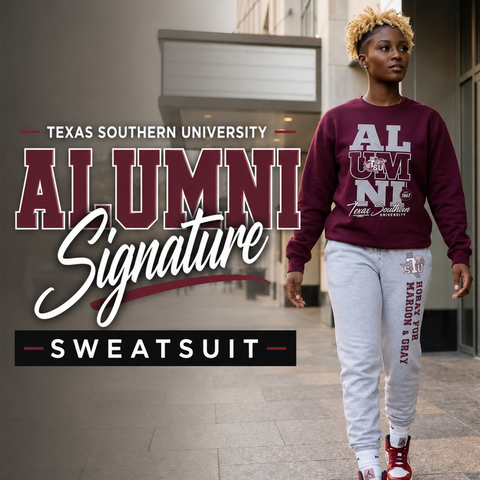 Texas Southern University Alumni Signature Series Sweatsuit (Sweatshirt + Sweatpants)