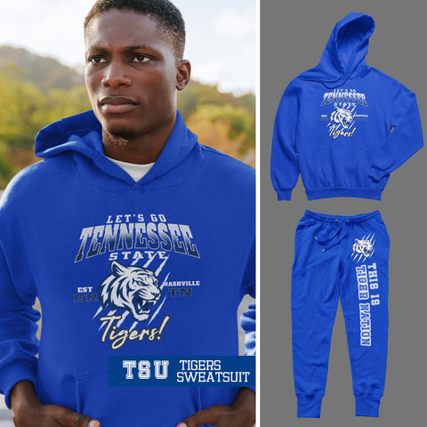 Tennessee State University - Tigers Sweatsuit - (Hoodie + Sweatpants)