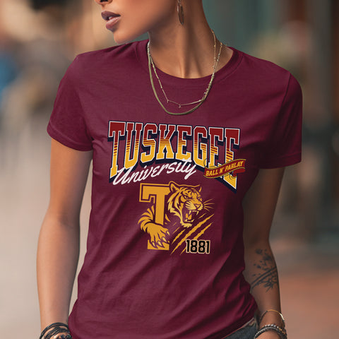 Tuskegee Tigers "Ball N' Parlay" (Women's Short Sleeve)