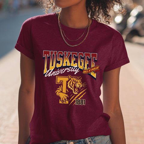 Tuskegee Tigers "Ball N' Parlay" (Women's Short Sleeve)